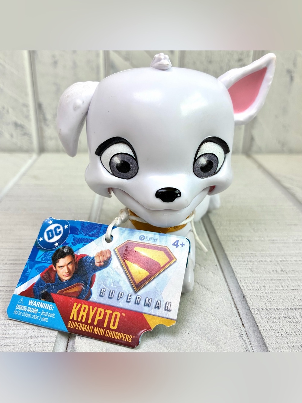 DC Superman Mini Chompers Krypto Dog Chomping Action Figure Toy 4+ NWT